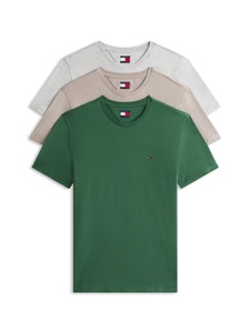TOMMY JEANS, Tommy Jeans T-Shirt "TJM EXTRA SLIM 3 PACK" Packung, 3 Mit Rundhalsausschnitt