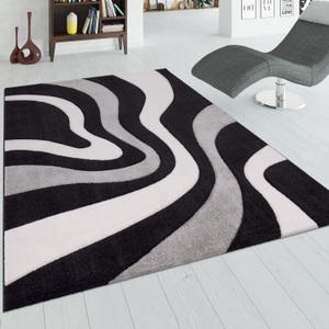 PACO HOME, Läufer, »Diamond 760«, Paco Home, rechteckig, Höhe 18 mm, Paco Home Läufer »Diamond 760«, rechteckig, 18 mm Höhe, Teppich-Läufer, Kurzflor, 3D-Design, modernes Wellen Muster