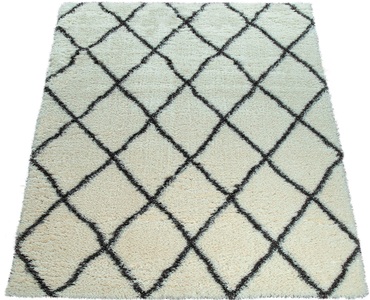 Paco Home Hochflor-Teppich »Maghreb 075«, rechteckig, 50 mm Höhe, Rauten Muster, Scandi Design, weich und flauschig, ideal im Wohnzimmer & Schlafzimmer