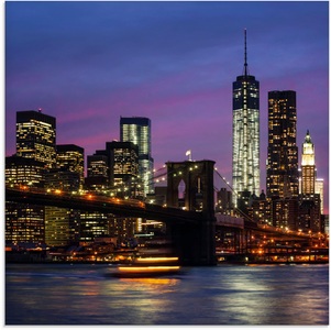 Artland Glasbild »Brooklyn Bridge«