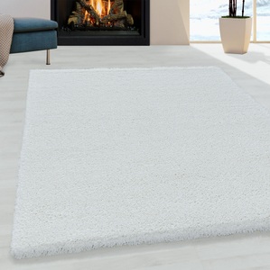Ayyildiz Teppiche, Ayyildiz Teppiche Hochflor-Teppich »FLUFFY 3500«, rechteckig, 50 mm Höhe, robuster Langflor, ideal für Wohnzimmer und Schlafzimmer, Ayyildiz Teppiche Hochflor-Teppich »FLUFFY 3500«, rechteckig, 50 mm Höhe, Langflor, Shaggy, uni, robust, auch in rund erhältlich, Wohnzimmer