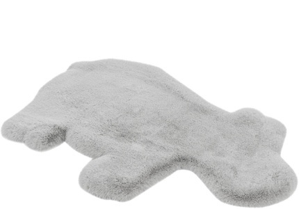 calo-deluxe, calo-deluxe Kinderteppich »Kids-350«, Motivform, 36 mm Höhe, Kunstfell, Motiv Nilpferd, 