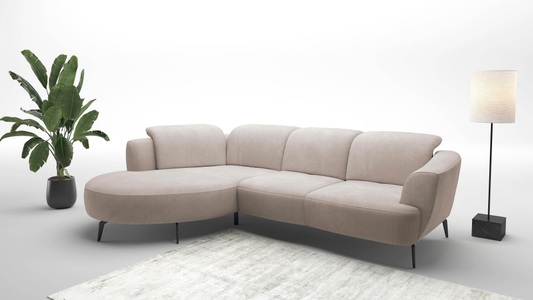 sit&more Ecksofa »Zoe«, ink.Sitztiefenverstellung, wahlweise mit Kopfteilverstellung