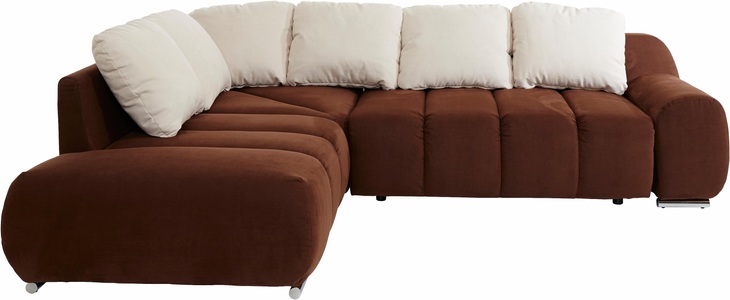INOSIGN Ecksofa, mit Ottomane, wahlweise mit Bettfunktion