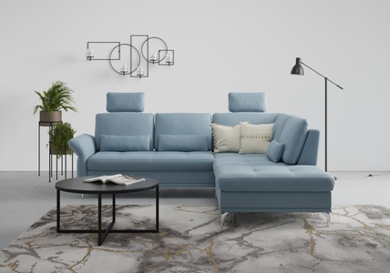 INOSIGN, INOSIGN Ecksofa »Palm Beach«, Federkern, mit Sitztiefenverstellung, wahlweise mit Bettfunktion, Bettkasten und Armteilverstellung, INOSIGN Ecksofa »Palm Beach L-Form«, Federkern, mit Sitztiefenverstellung, wahlweise mit Bettfunktion