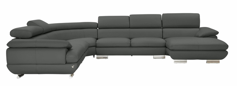 CALIA ITALIA, CALIA ITALIA Wohnlandschaft »Magic«, in 2 Lederqualitäten, CALIA ITALIA Wohnlandschaft »Magic, italienisches Sofa zum Träumen, erstklassiger Sitzkomfort«, verstellbaren Kopfstützen zum Relaxen, in 2 Lederqualitäten, U-Form