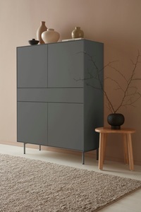 LeGer Home by Lena Gercke, LeGer Home by Lena Gercke Highboard »Essentials«, Höhe: 144cm, MDF lackiert, Push-to-open-Funktion, LeGer Home by Lena Gercke Highboard »Essentials«, Höhe: 144cm, MDF lackiert, Push-to-open-Funktion