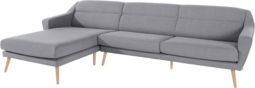 andas Ecksofa »Bille«, mit Naht im Rückenkissen und Beinen aus Eichenholz, Design by Morten Georgsen