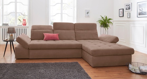 SIT&MORE, sit&more Ecksofa, sit&more Ecksofa »Stardust L-Form« wahlweise mit Bettfunktion und Bettkasten