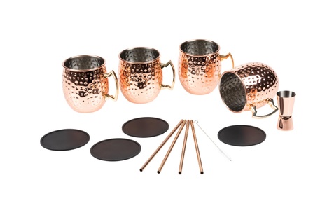 FTM, FTM Cocktailbecher Moscow Mule 500 ml, 4 Stück, Kupfer, 