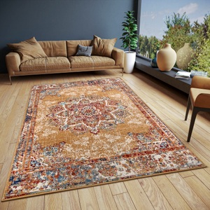 Hanse Home, HANSE Home Teppich »Orient Teppich Maderno«, rechteckig, strapazierfähig, robust, pflegeleicht, geeignet für Fussbodenheizung, HANSE Home Teppich »Maderno«, rechteckig, 8 mm Höhe, Läufer, Orientalisch, Kurzflor, Wohnzimmer, Schlafzimmer, Esszimmer