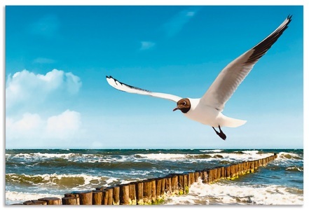 Artland, Artland Küchenrückwand »Ostsee«, Artland Küchenrückwand »Ostsee«, (1 tlg.), Alu Spritzschutz mit Klebeband, einfache Montage