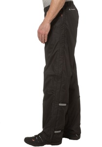 Vaude, Fluid Full-Zip II Herren Regenhose, Vaude Fluid Full-Zip Regenhose schwarz