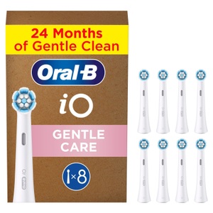 Oral-B, Oral-B iO FFU Sanfte Reinigung Aufsteckbürsten 8er Weiss, Oral-B iO Sanfte Reinigung 8er FFU Aufsteckbürsten ? Ersatzbürste/Zahnpflege Zubehör ? Weiss