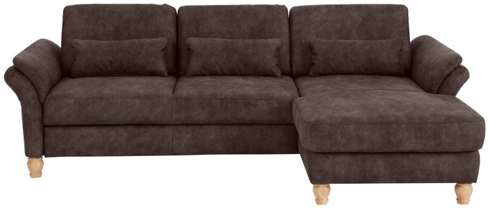 Home affaire Ecksofa »Palazzo«, incl. Sitztiefenverstellung, wahlweise mit Bettfunktion und Stauraum,Federkern