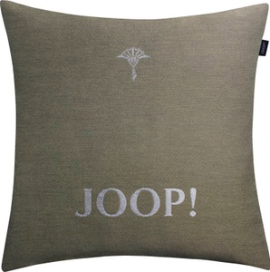 JOOP!, Joop! Kissenhülle »JOOP! CHAINS«, (1 St.), Kissenhülle mit Kornblumen- und JOOP! Logo-Dessin aus hochwertigen Materialien, 