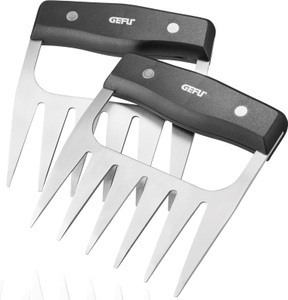Gefu, Fleischkrallen BBQ, GEFU Fleischgabel »BBQ«, (Set, 2 tlg.), ergonomisch geformte Griffe für einen perfekten Halt, 2-teilig