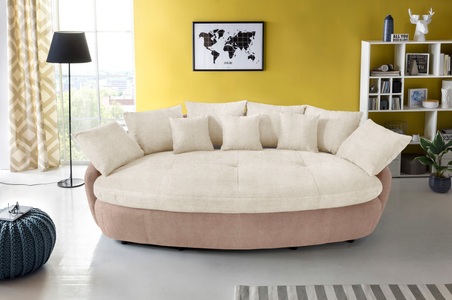 INOSIGN, INOSIGN Big-Sofa »Aruba« gemütliches Megasofa in XXL in organischer Form mit vielen Kissen, COTTA Big-Sofa »Aruba« gemütliches Megasofa in XXL in organischer Form mit vielen Kissen