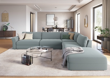 SIT&MORE, sit&more Ecksofa, mit Sitztiefenverstellung, sit&more Ecksofa »Cadabra L-Form«, Breite 356 cm, mit Sitztiefenverstellung