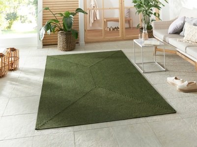NORTHRUGS, NORTHRUGS Teppich »Trenzado«, rechteckig, In- & Outdoor, Handmade-Look, Gewebt, Wetterfest, Balkon, Wohnzimmer, NORTHRUGS Teppich »Trenzado«, rechteckig, 10 mm Höhe, In- & Outdoor, Handmade-Look, Läufer, Wetterfest, Balkon, Wohnzimmer