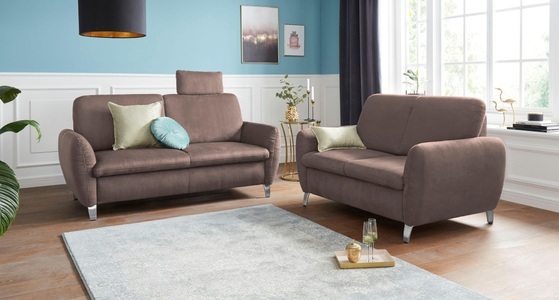 SIT&MORE, sit&more 2-Sitzer, sit&more 2-Sitzer »Daytona«, inklusive Federkern und einer Kopfstütze