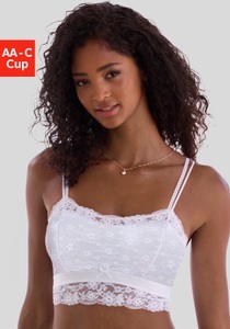 Vivance Bralette-BH, aus blumiger Spitze in leichter Longform, sexy Dessous
