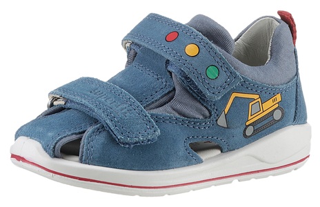 Superfit, Klett-Sandalen BAUSTELLE mit Zehenschutz in blau, Klett-Sandalen BAUSTELLE mit Zehenschutz in blau