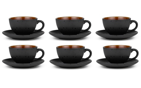 Bitz, Bitz Tasse mit Unterteller, Bitz Tasse »Kaffeetasse 240 ml, 6 Stück«