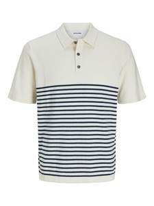 Jack & Jones Kurzarmpullover »JJEEMIL KNIT RELAXED POLO SS SN«, mit Polo Kragen