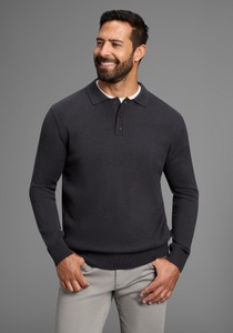 Man's World Polokragenpullover »Neue Kollektion !«, mit Knopfleiste