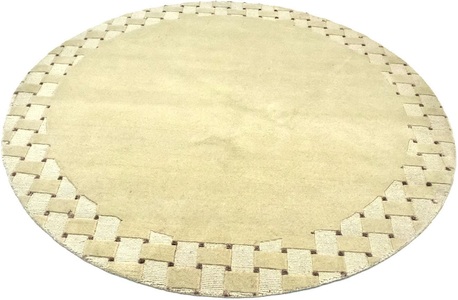 MorgenLand, morgenland Wollteppich »Nepal Teppich Welina«, rund, 18 mm Höhe, handgeknüpft, morgenland Wollteppich »Nepal Teppich Welina«, rund, 18 mm Höhe, handgeknüpft