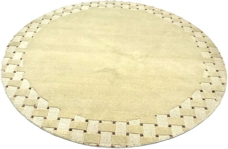 MorgenLand, morgenland Wollteppich »Nepal Teppich Welina«, rund, 18 mm Höhe, handgeknüpft, morgenland Wollteppich »Nepal Teppich Welina«, rund, 18 mm Höhe, handgeknüpft