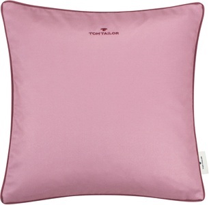 Tom Tailor, TOM TAILOR Kissenhülle »Dove Signature«, (1 St.), Tom Tailor Kissenhülle , T-Dovesignature75350-074-40-40 , Rosa, Altrosa, Mauve , Textil , Uni , 40 cm , hochwertige Qualität , 003021128909