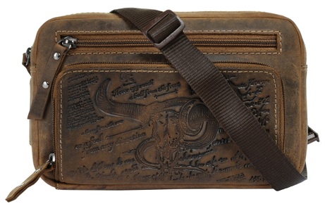 LANDLEDER, Landleder Gürteltasche »BULL & SNAKE«, (1 tlg.), echt Leder, Landleder Gürteltasche »BULL & SNAKE«, echt Leder