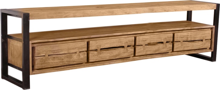 SIT, SIT Lowboard »Live Edge« aus Akazienholz, mit markanten Baumkanten in der Front, Lowboard Vintage Bali 200cm