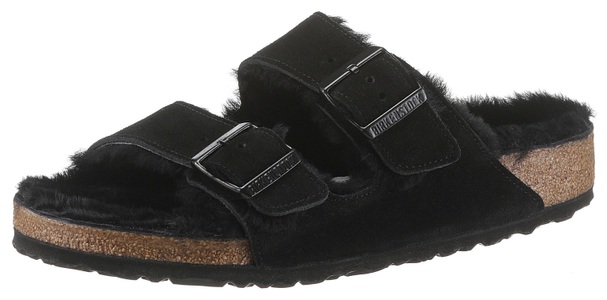 Birkenstock, Birkenstock Pantolette »ARIZONA«, Birkenstock Arizona Damen Pantolette Schwarz