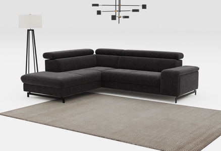 COTTA Ecksofa »Emma L-Form«, mit Kopfteilverstellung, wahlweise mit Bettfunktion & Bettkasten
