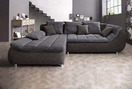 my home Ecksofa »Liliana«, wahlweise mit Bettfunktion
