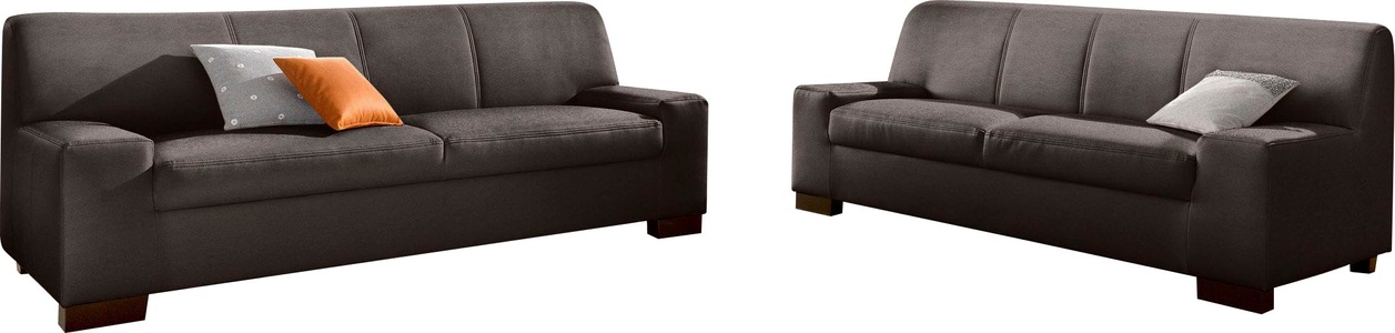 DOMO collection, DOMO collection Sitzgruppe (Set, 2-tlg), DOMO collection Polstergarnitur »Norma Top«, (Set), bestehend aus einem 2-Sitzer und einem 3-Sitzer