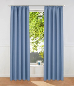 HOME AFFAIRE, Home affaire Vorhang »Parry«, (2 St.), blickdicht, monochrom, basic, Home affaire Vorhang »Parry«, (2 St.), 2-er Set, blickdicht, monochrom, basic, einfarbig, Bestseller