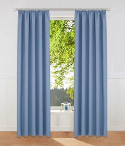 HOME AFFAIRE, Home affaire Vorhang »Parry«, (2 St.), blickdicht, monochrom, basic, Home affaire Vorhang »Parry«, (2 St.), 2-er Set, blickdicht, monochrom, basic, einfarbig, Bestseller