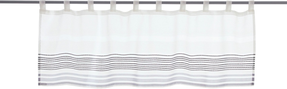 DECOLIFE, decolife Scheibengardine »Manu«, (1 St.), HxB: 45x140, Scheibengardine mit Webstruktur, decolife Scheibengardine »Manu«, (1 St.), HxB: 45x140, Scheibengardine mit Webstruktur