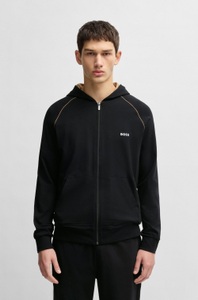 Boss, BOSS Kapuzensweatjacke »Mix&Match Jacket H«, mit Kängurutasche, BOSS - Sweatjacke mit Kapuze, für Herren, Black, Größe XL