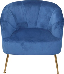 undefined, Sessel, Beine aus Stahlrohr, goldfarben lackiert, Sitzschale komplett schaumstoffgepolstert, Samtbezug, HOFMANN LIVING AND MORE Sessel, Beine aus Stahlrohr, goldfarben lackiert, Samtbezug