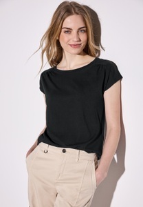 STREET ONE Shirttop, mit Raffung an der Schulter