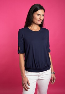 Seidel Moden Rundhalsshirt, mit Cut-Out Details, MADE IN GERMANY