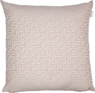 Esprit, Esprit Dekokissen »Scatter«, (1 St.), mit Allover-Schriftzug, Esprit Kissenhülle e-scatter , E-Scatter 50807-030-45-45 , Naturfarben, Beige , Textil , Uni , 45 cm , hochwertige Qualität , 003021130303