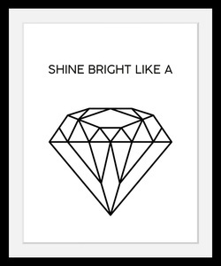 undefined, Bild »Diamant«, queence Bild »Diamant«, in 3 Grössen, gerahmt