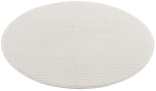 Carpet City, Carpet City Teppich »Fancy«, rund, 12 mm Höhe, Kurzflor, Einfarbig, 3D-Optik, Wohnzimmer, Carpet City Teppich »Friseé-Teppich FANCY900«, rund, 12 mm Höhe, Kurzflor, Einfarbig, 3D-Optik, Streifen Look