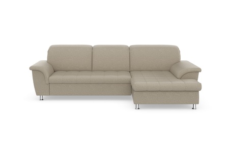 DOMO collection, DOMO collection Ecksofa »Franzi«, wahlweise mit Bettfunktion, Bettkasten und Kopfteilverstellung, frei im Raum stellbar, DOMO collection Ecksofa »Franzi Steppung im Sitzbereich B7T/H: 278/162/80 cm, L-Form« wahlweise mit Bettfunktion, Bettkasten und Kopfteilverstellung